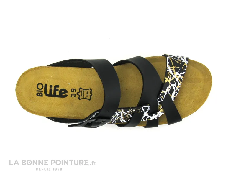 Achat chaussures Bio Life Femme Mule, vente Biolife 0092-58 Noir - Mule Femme avec bride reglable