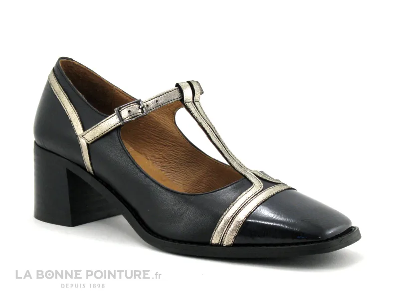Achat chaussures Virus Femme Escarpin, vente Too by Virus 30476 - Escarpin noir avec bride salome