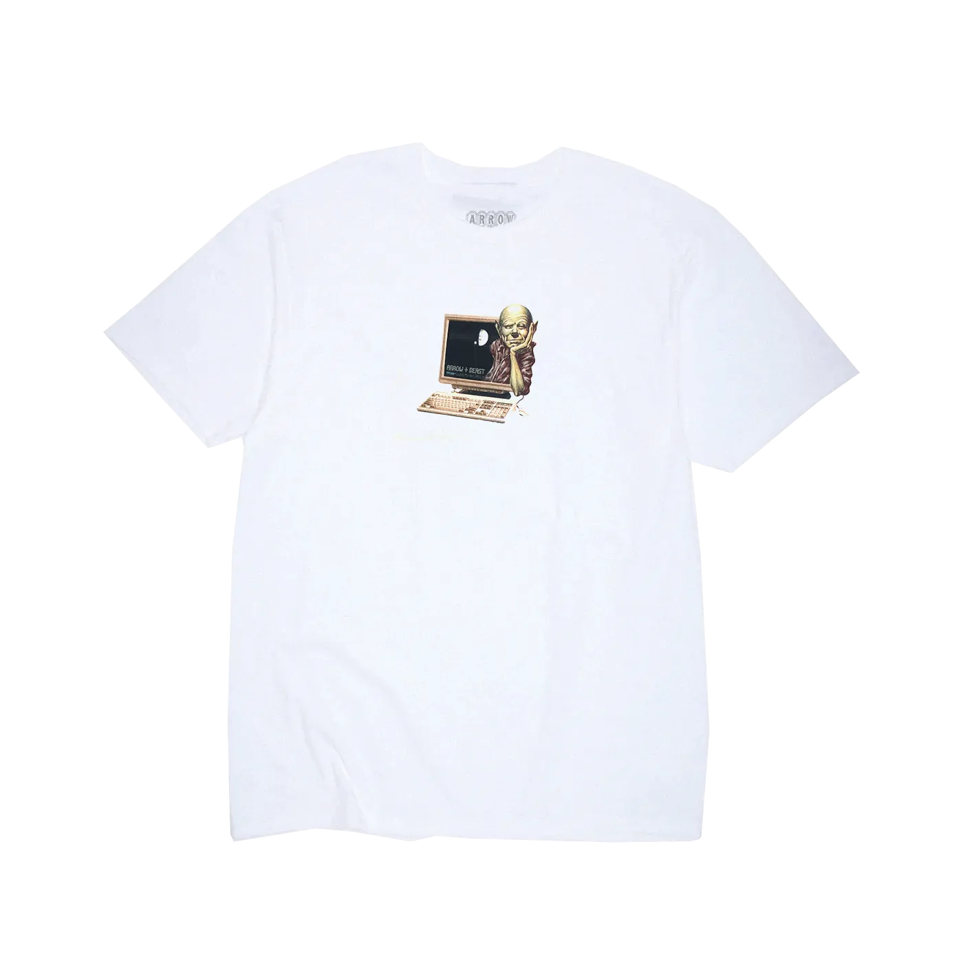 ARROW & BEAST Internet Troll Tee White