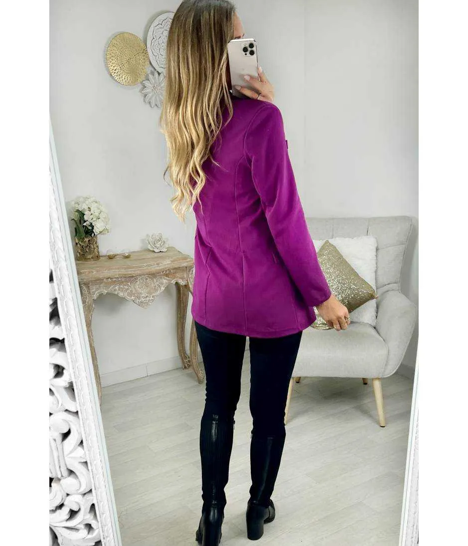 blazer basique prune