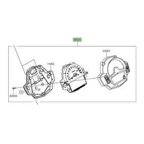 Bloc compteur Kawasaki Vulcan S (2015 et +) | Moto Shop 35