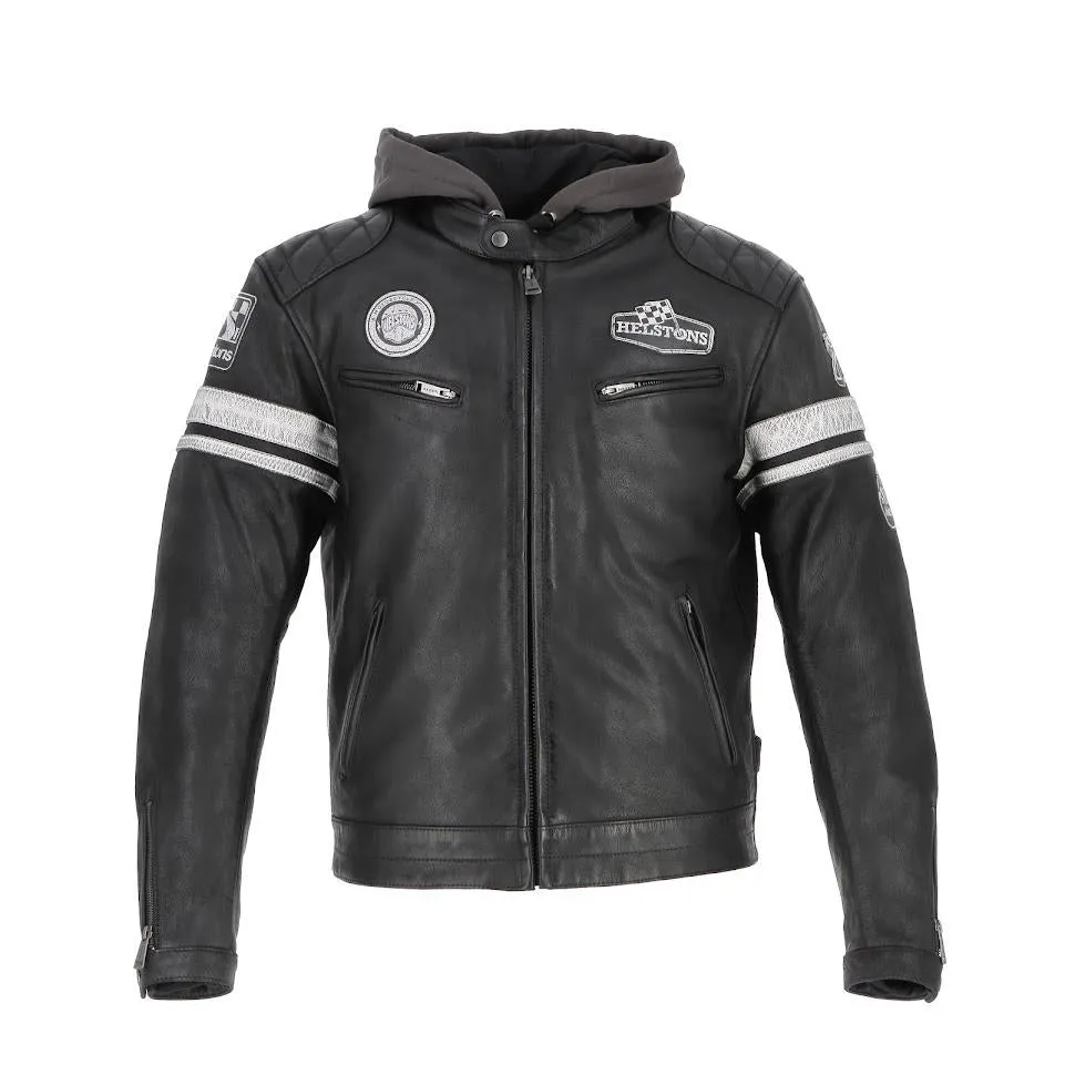 BLOUSON CUIR HELSTONS RIPOSTE NOIR