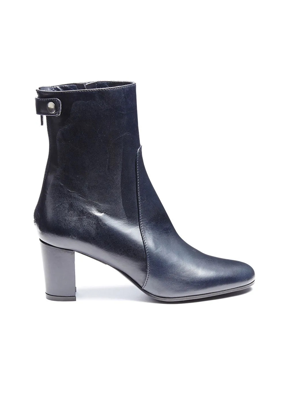 BOOTS CESIRA CUIR MARINE