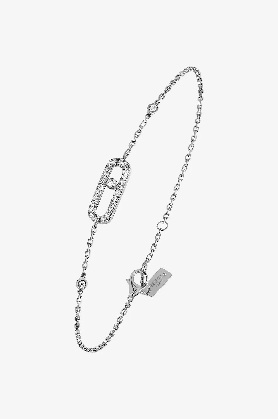 Bracelet en or blanc et diamantsMove Uno Pavé