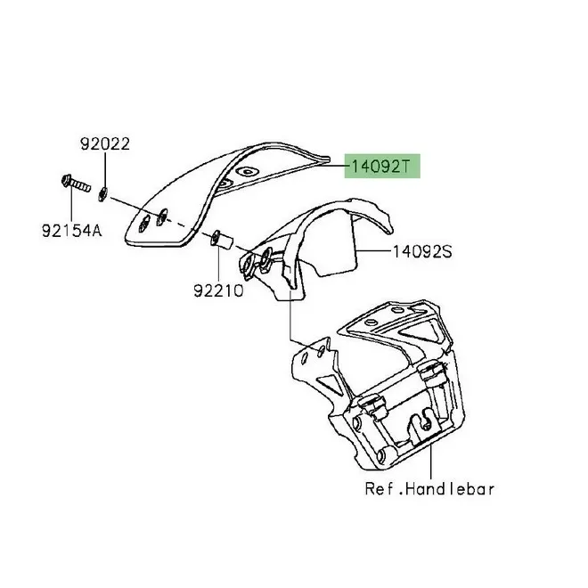 Bulle d'origine Kawasaki Er-6n (2012-2016) | Moto Shop 35