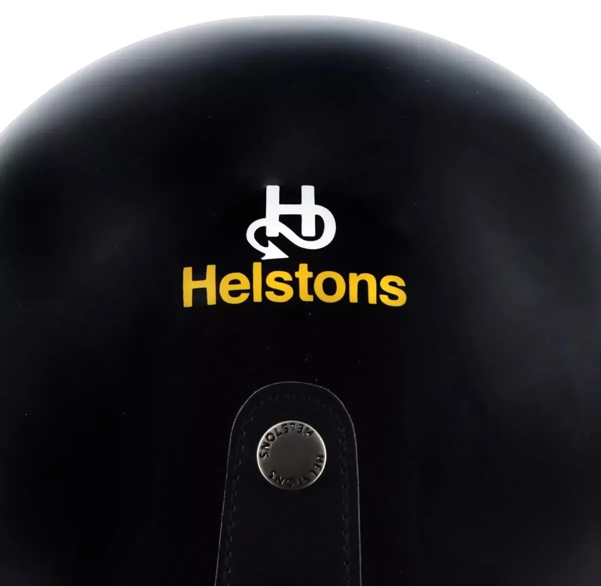 Casque Helstons Logo Helmet noir, jet moto vintage ece 22 06