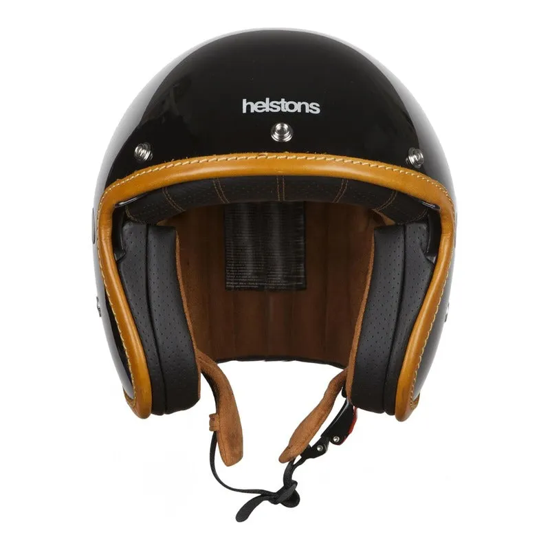 CASQUE JET FIBRE CARBON HELSTONS MORA NOIR