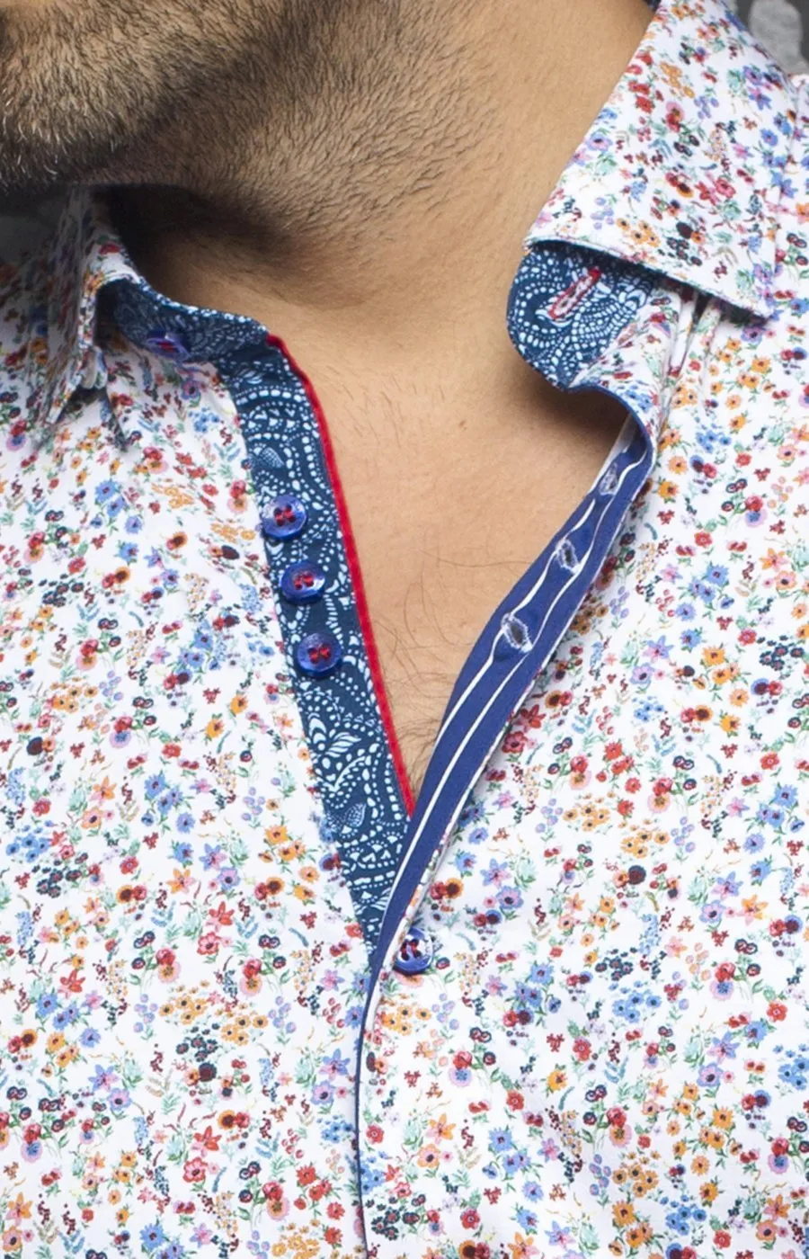Chemise | Louis, White / Multi