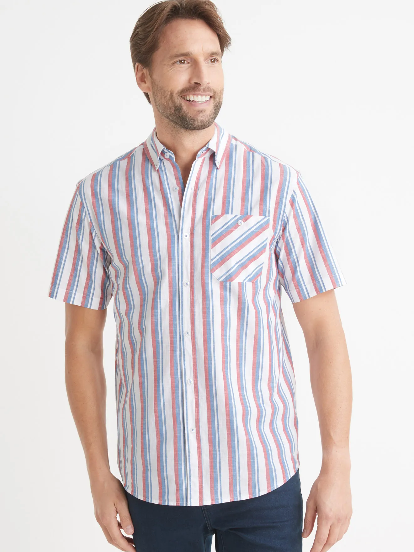 Chemise coton manches courtes