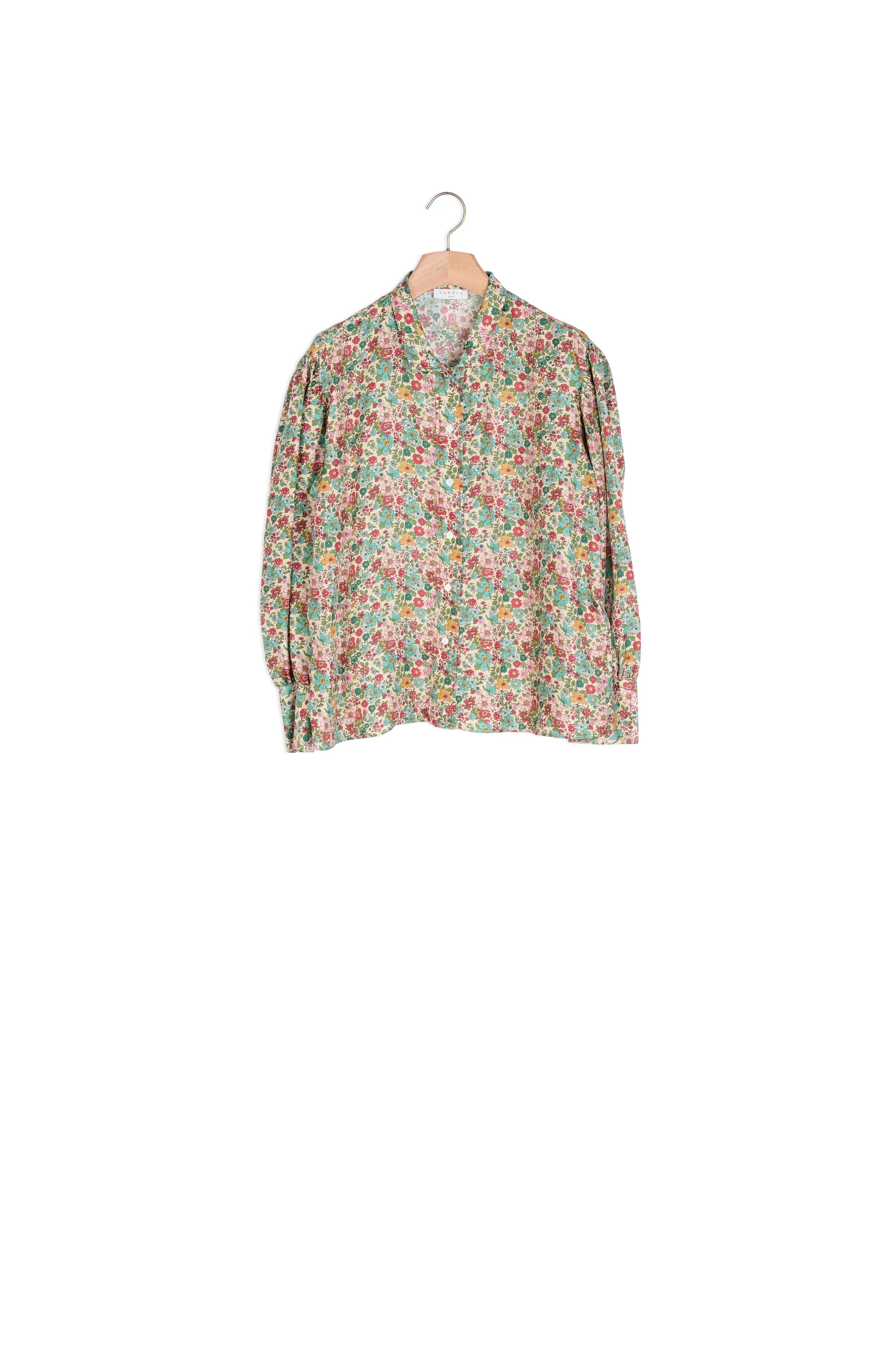 Chemise fluide imprimée en soie