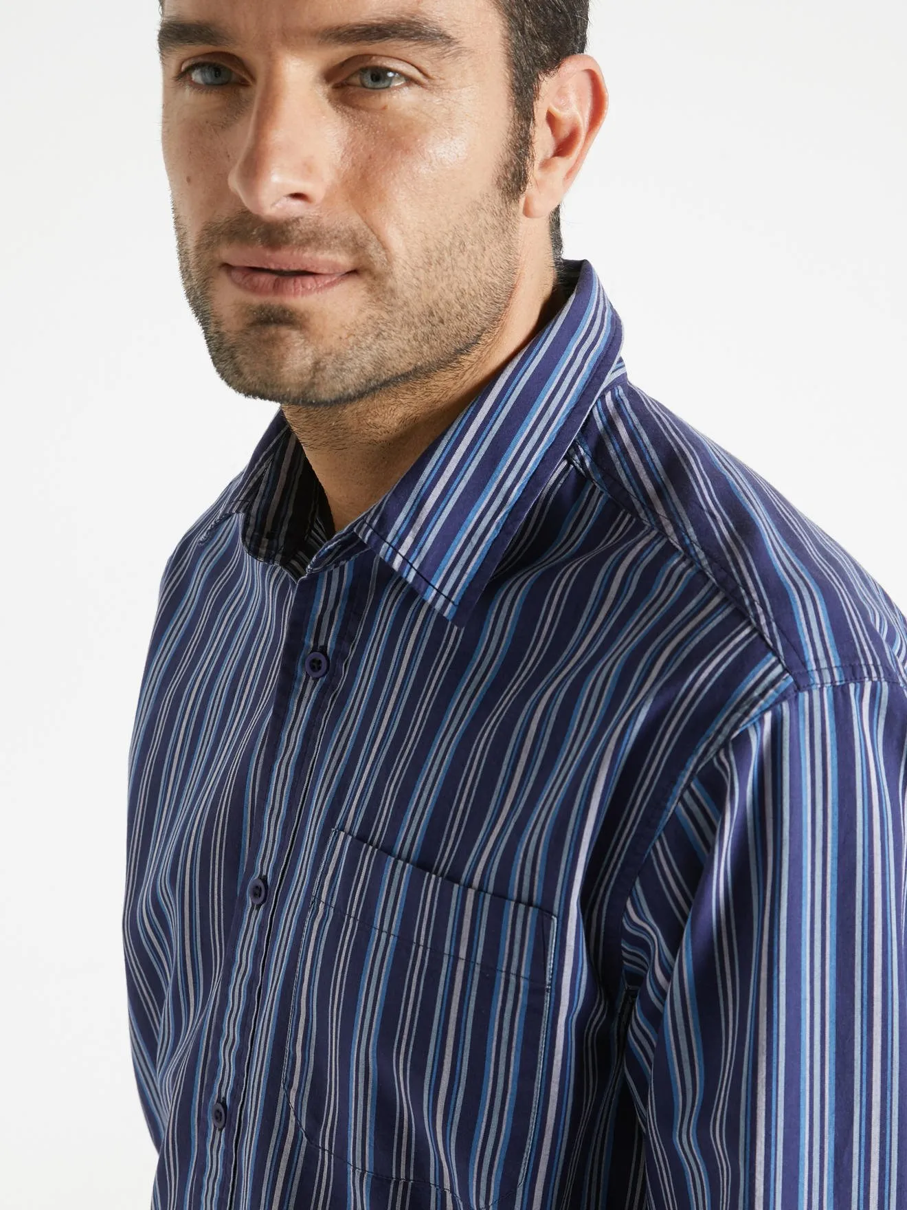 Chemise manches longues pur coton
