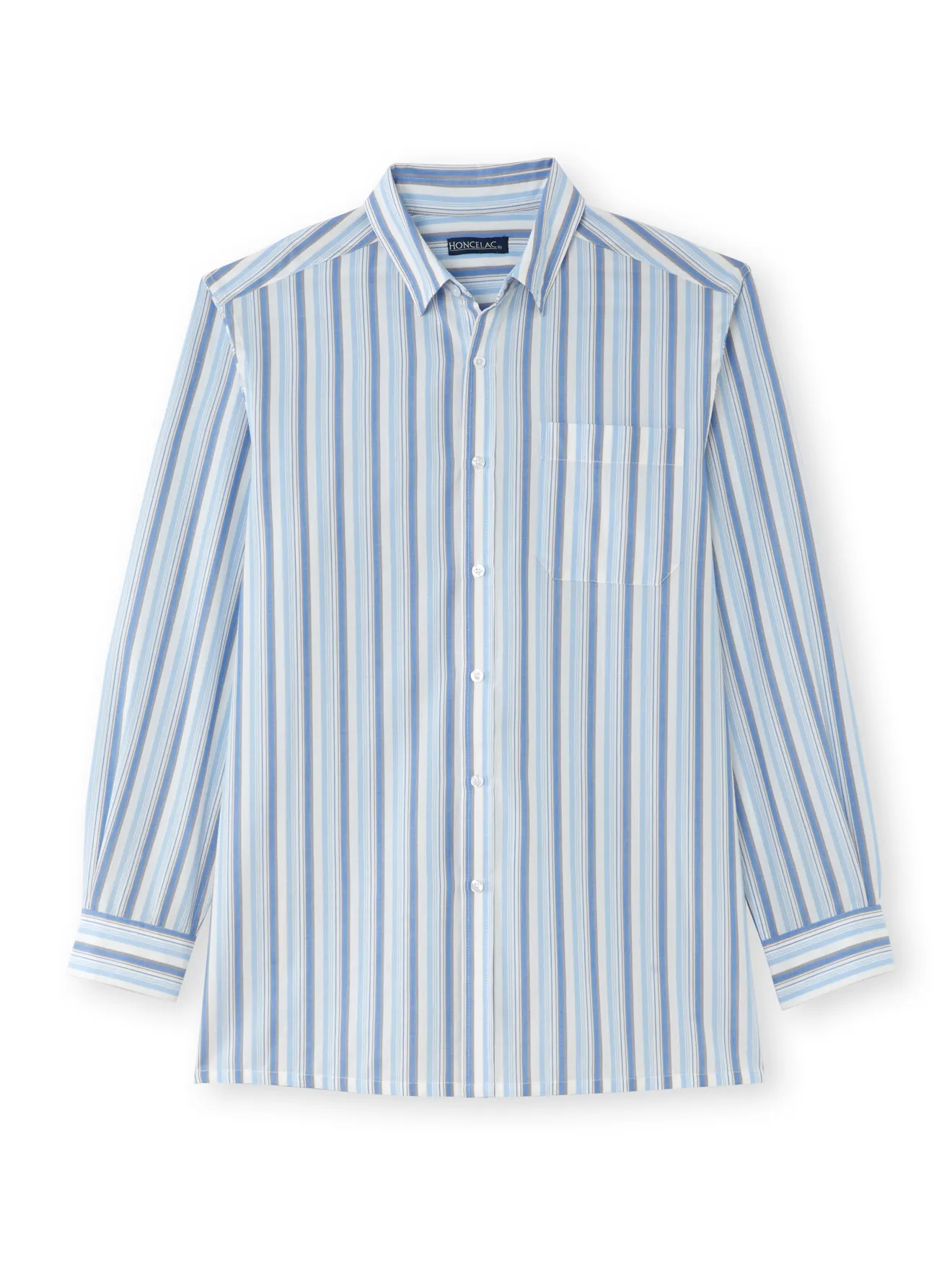 Chemise pur coton, manches longues