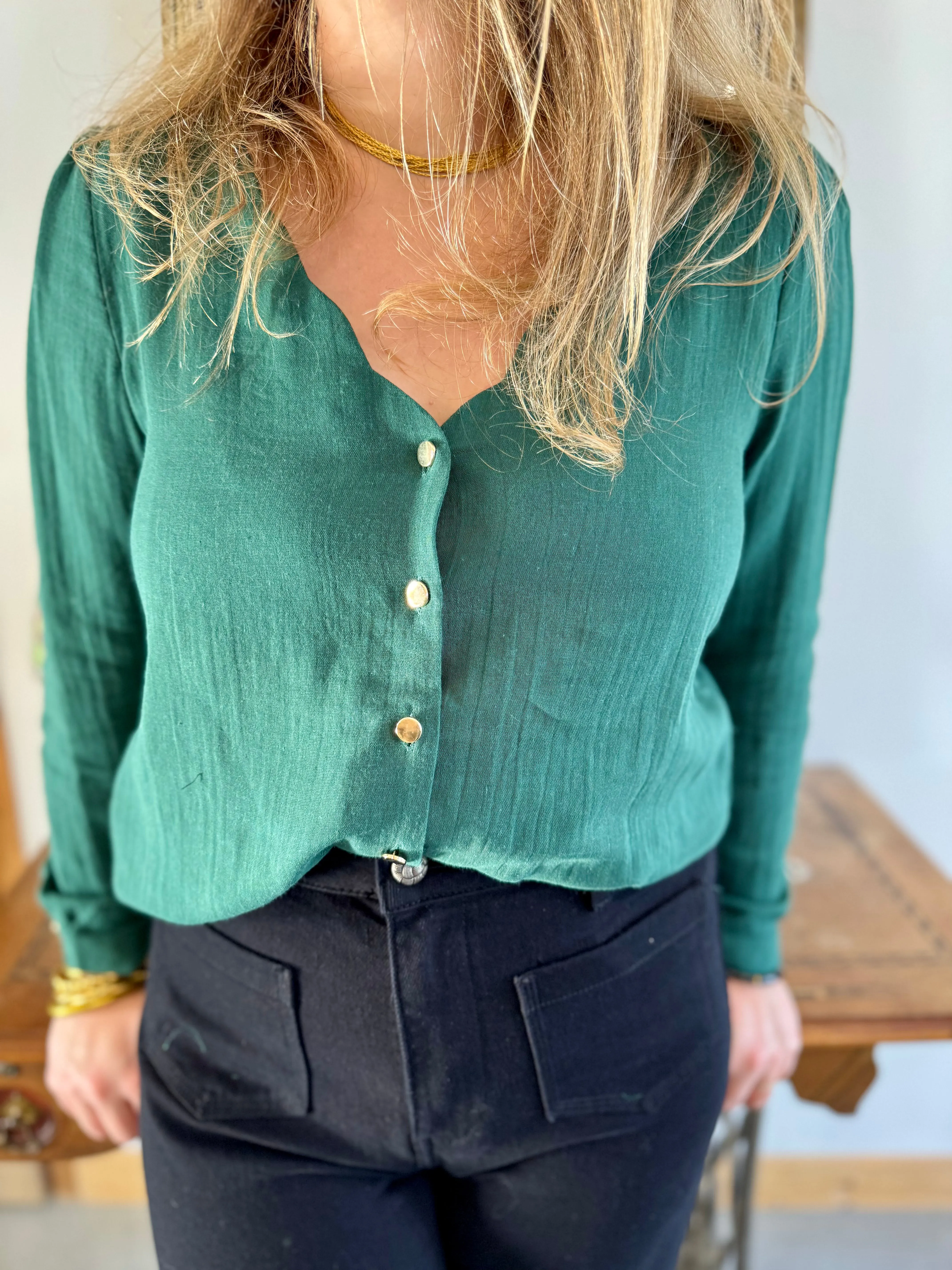 Chemisier Noemie  Vert