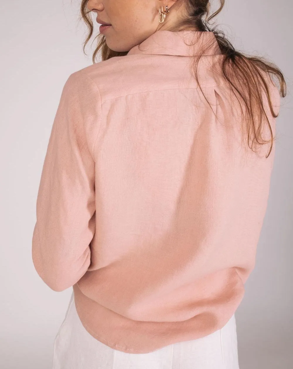 Chemisier zalabis 100% lin rose - Aatise - Marques de France