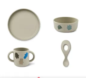 Coffret repas en silicone Vivi pour bébé - Monster