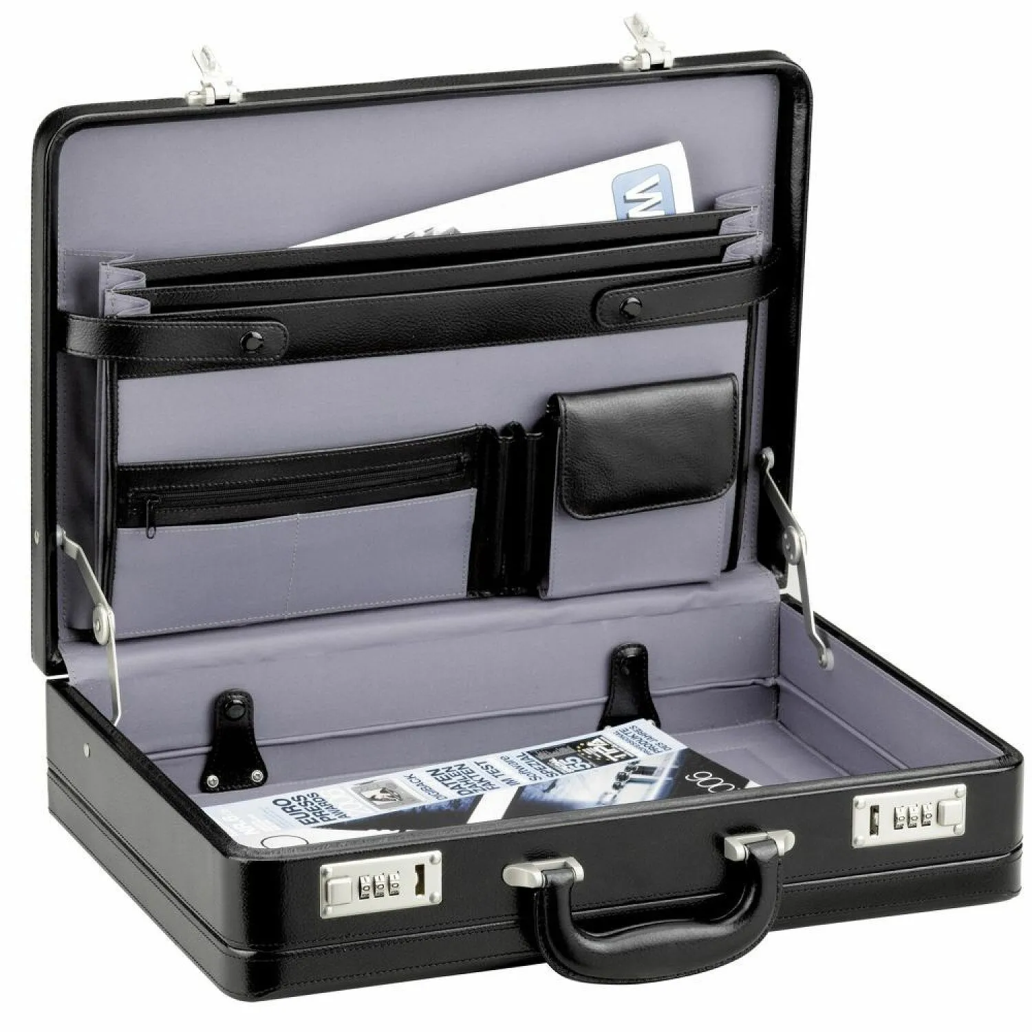 d&n Tradition attaché-case en cuir 45 cm