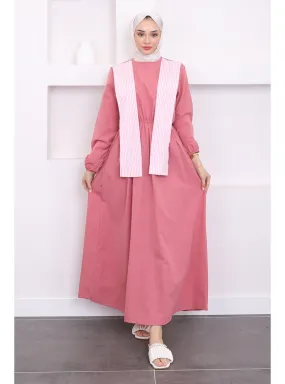Dusty Rose - Unlined - Modest Dress