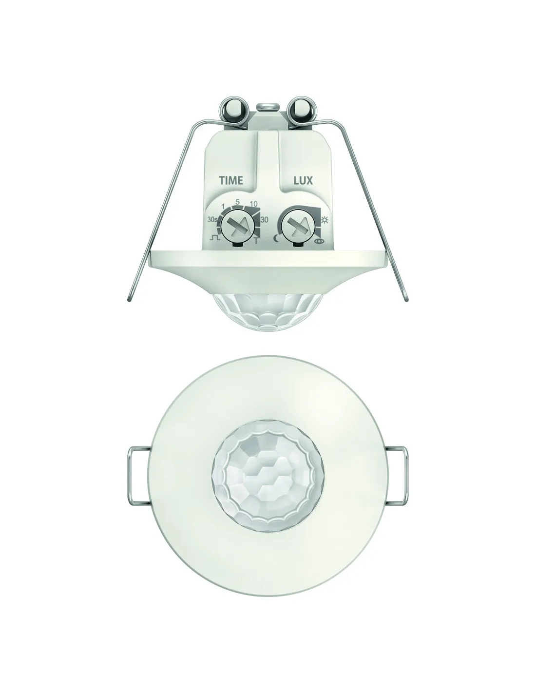 DÉTECTEUR MOUVEMENTS MINI ENCASTRÉ PLAFOND 360° BLANC 1C THEBEN 1060200