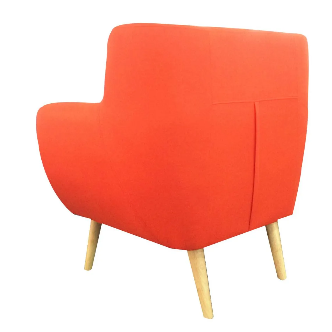 Fauteuil scandinave ALGANO Orange | 3 Suisses