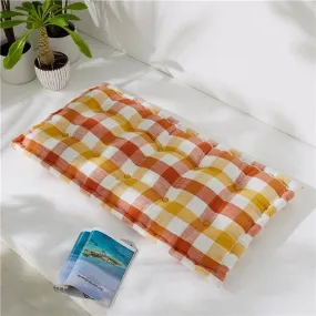 Futon MADRAS en coton orange terracotta | 3 Suisses
