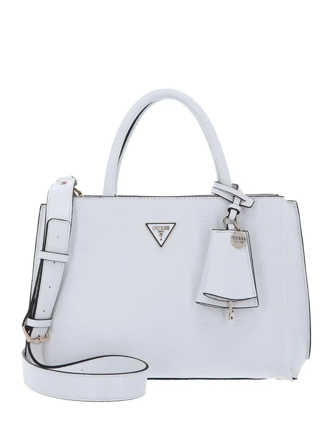 Guess Jena Sac À Main, Avec Bandoulière Logo Blanc - Achetez À Prix Outlet!