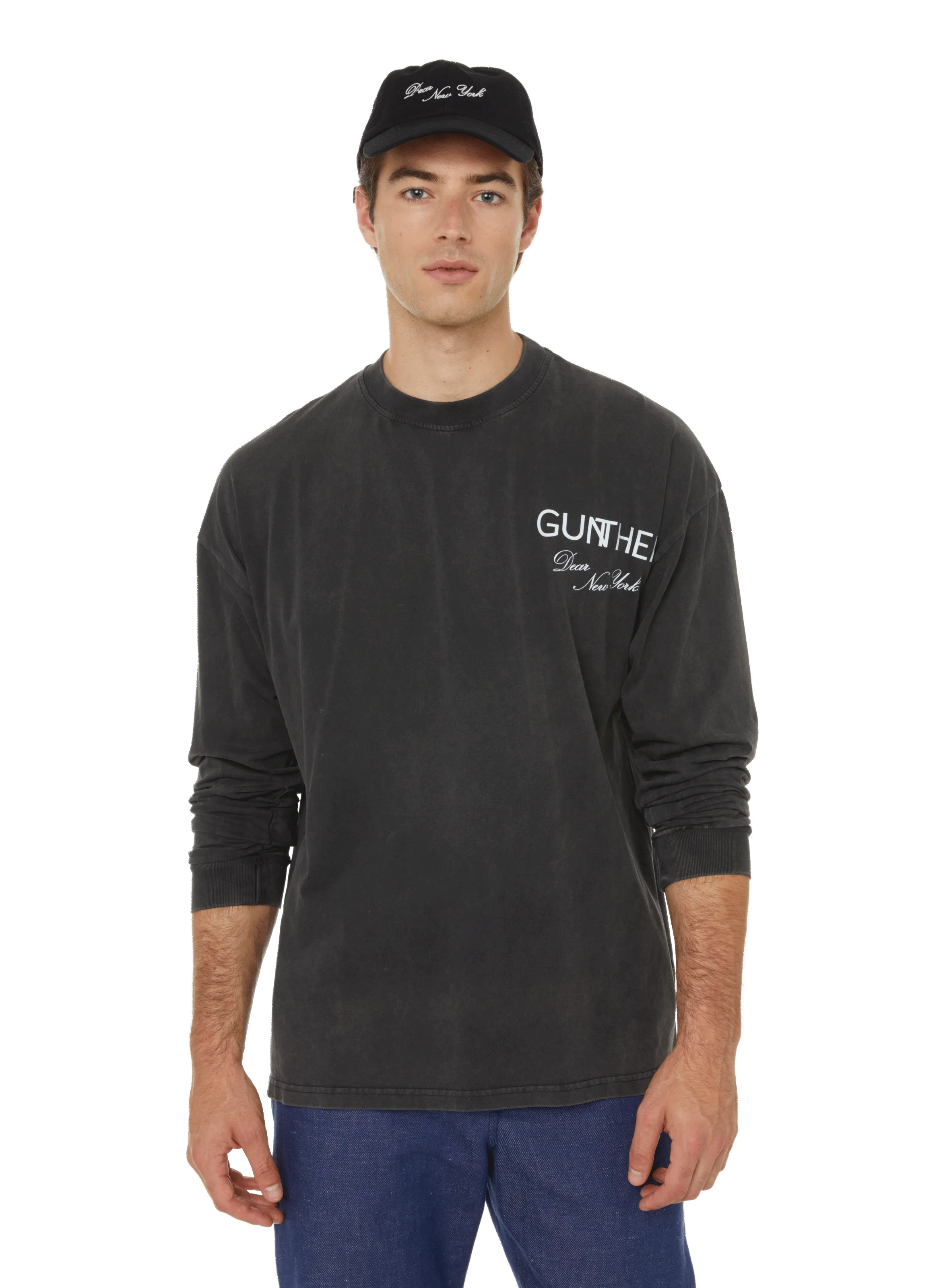 GUNTHER  T-shirt Dear New York - Gris