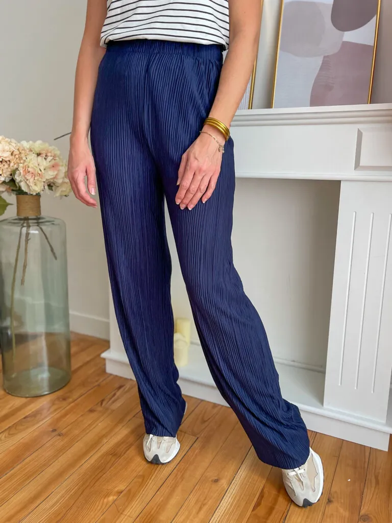 Halley pantalon fluide marine