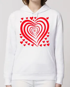 Hoodie COEUR ROUGE NAISSANCE BEBE MOTIF SAINT VALENTIN AMOUR Par LIAMRIVIERART