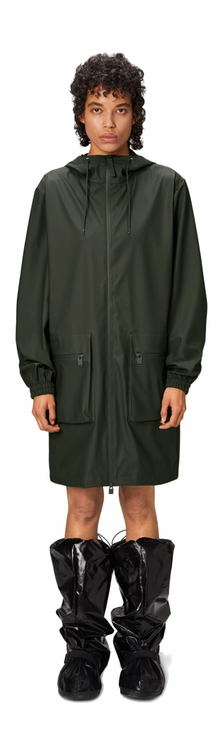 Imperméable Rains Unisexe Cargo Long Jacket Green