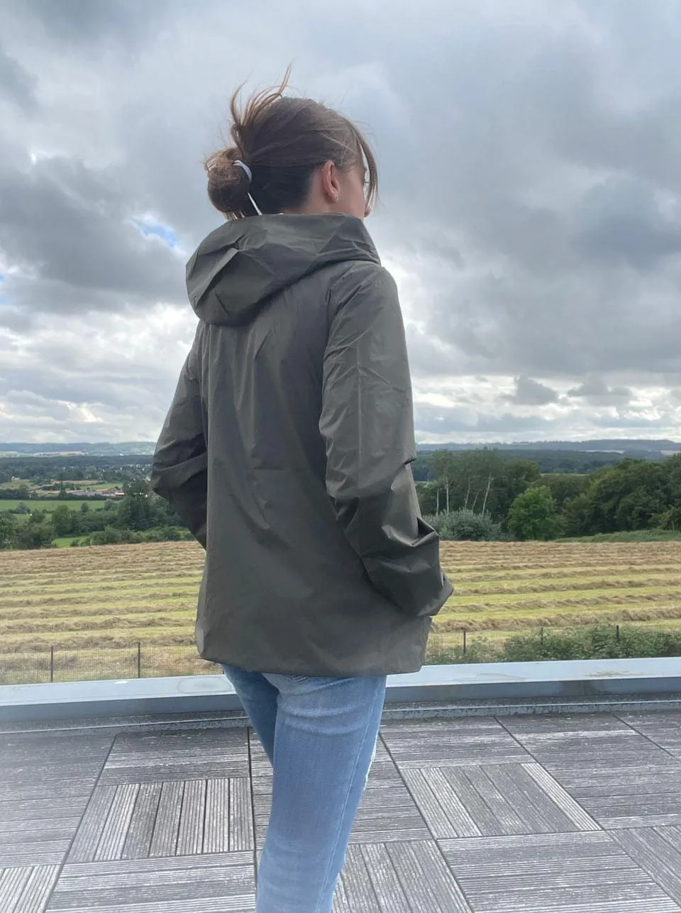 Imperméable réversible court sans garnissage ouate mi-saison Marque Laura Jo Kaki / Doré - Curvy