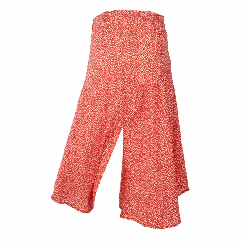 Jupe longue avec fentes motif à petits fleurs Femme ROSE à prix