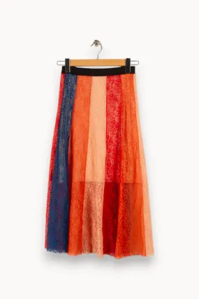 Jupe longue multicolore - Taille S/36