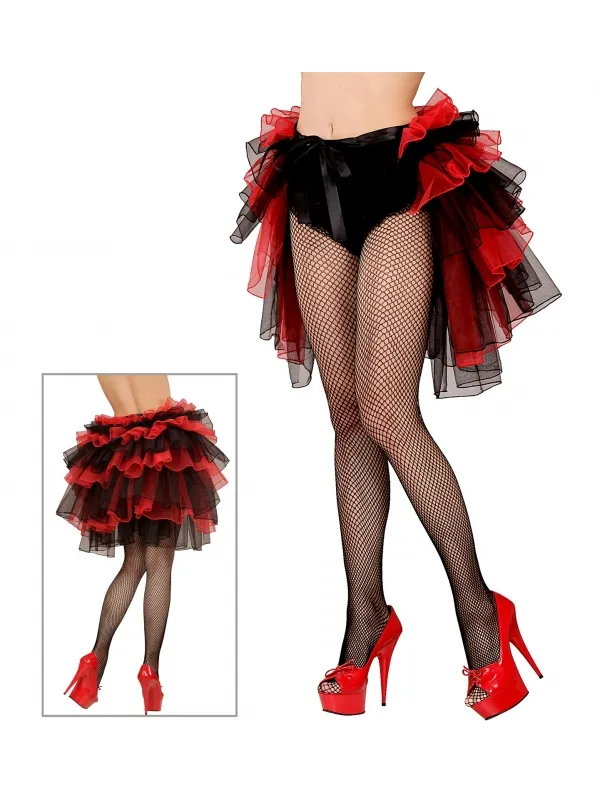 Jupe Tutu Noir et Rouge : Flirtez avec la Danse et le Glamour