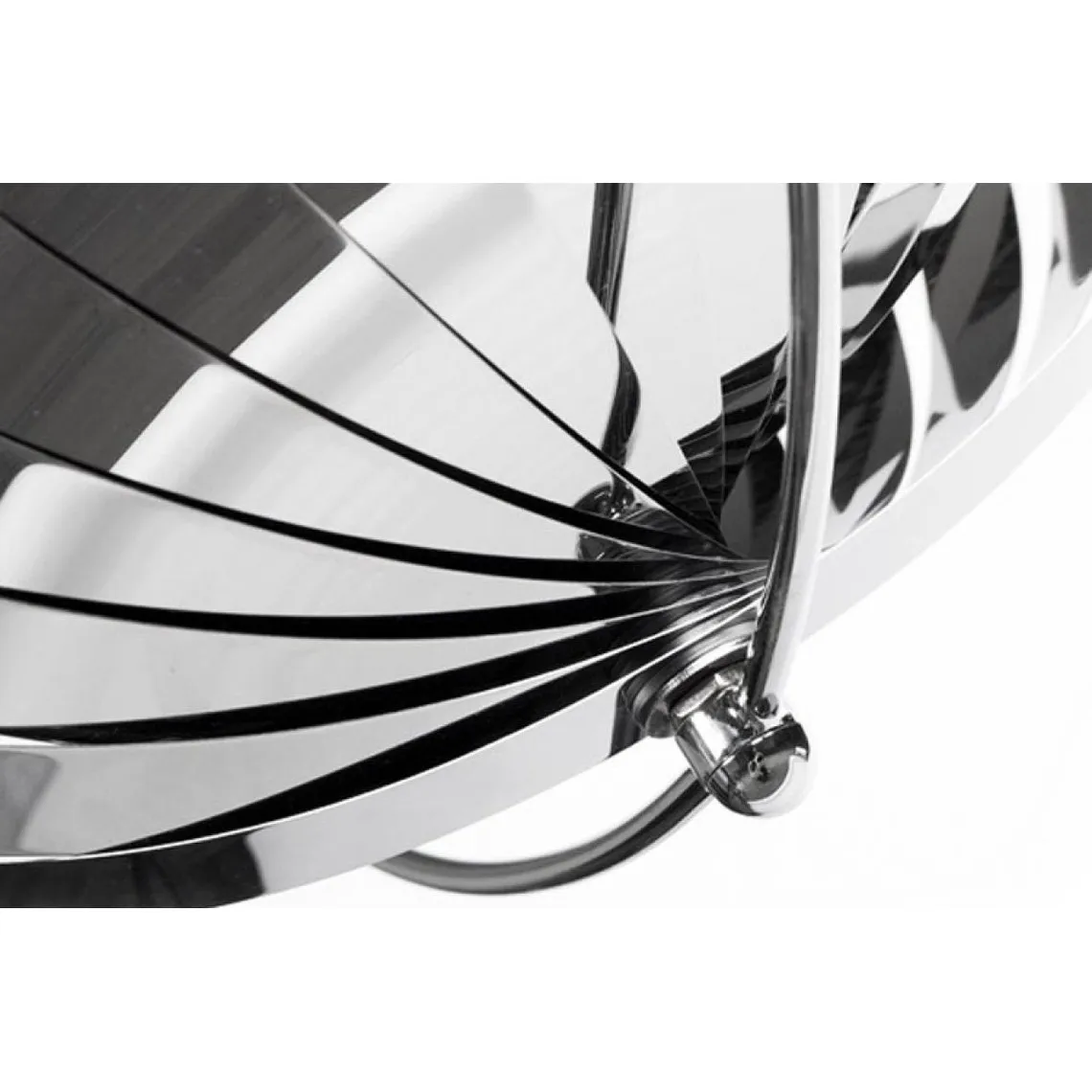 Lampe suspension Lamelle métal inox | Suspension 3 SUISSES