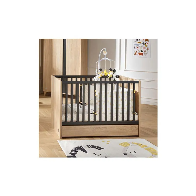 Lit Nova 60 x 120 cm gris volcan