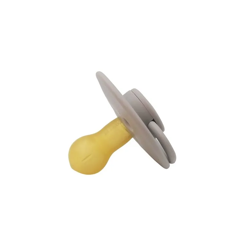 Lot de 2 sucettes en latex naturel Gris 6m+
