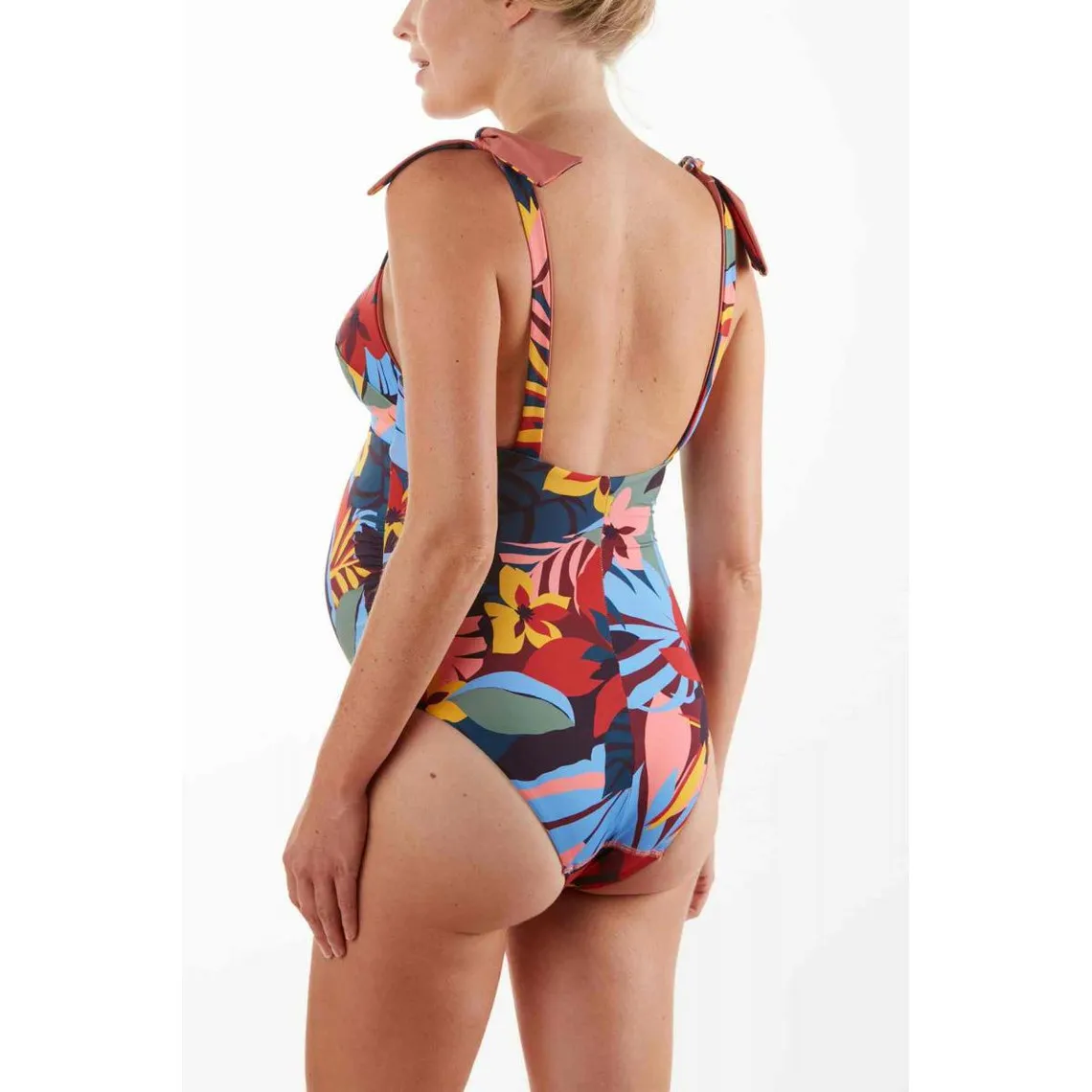 Maillot de bain maternité réversible 1 pièce coques fixes - multicolore Cache Cœur Maillot de Bain | 