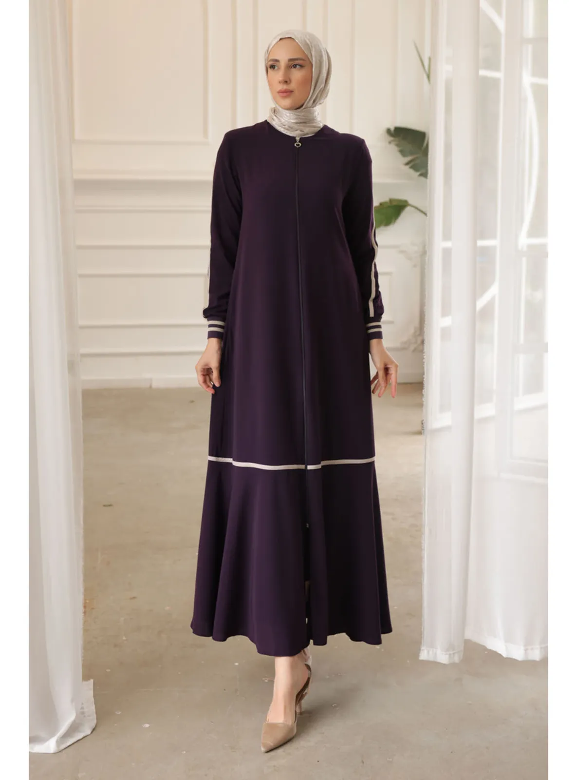 Maroon - Unlined - Abaya