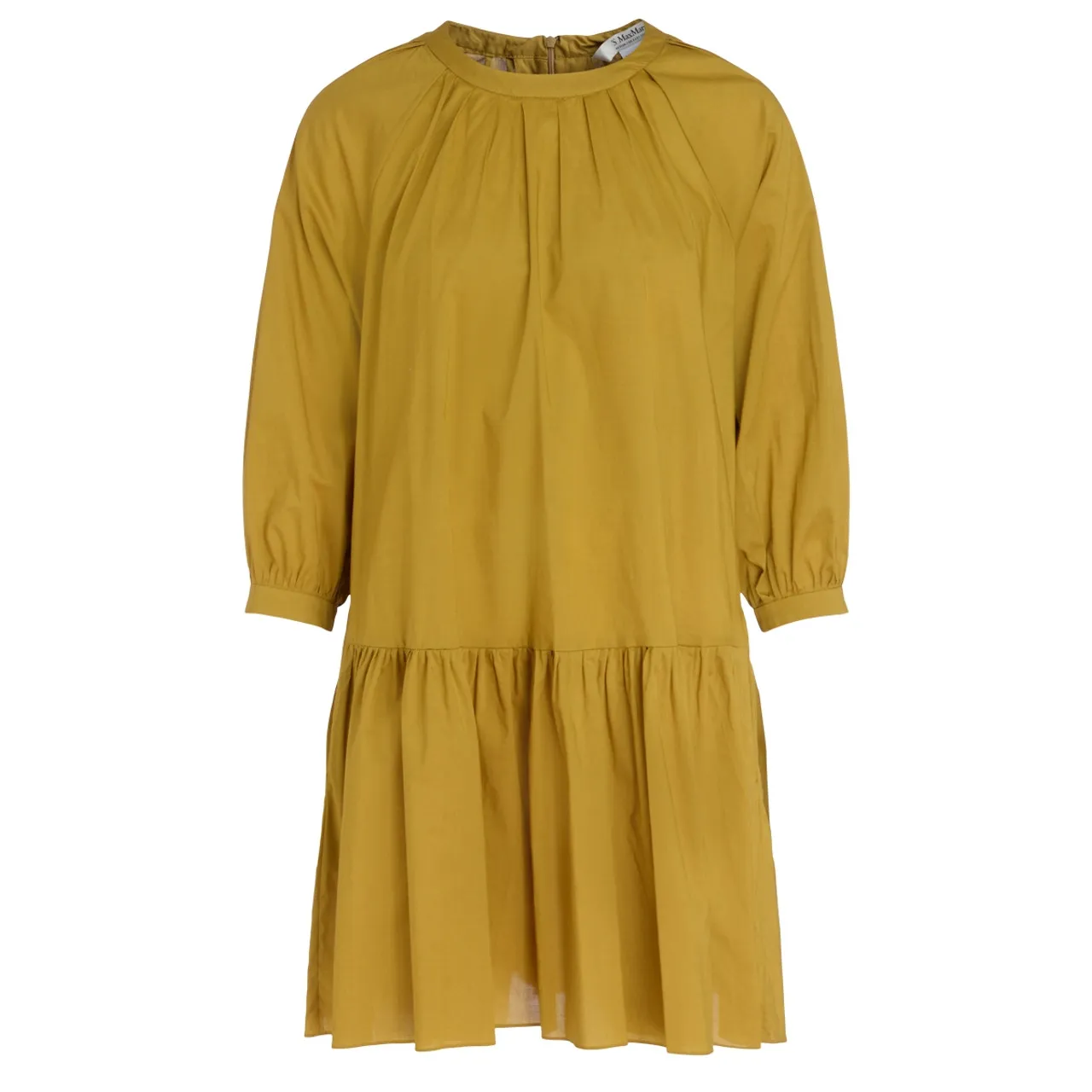 Max Mara Minirobe 'S' en coton jaune ocre