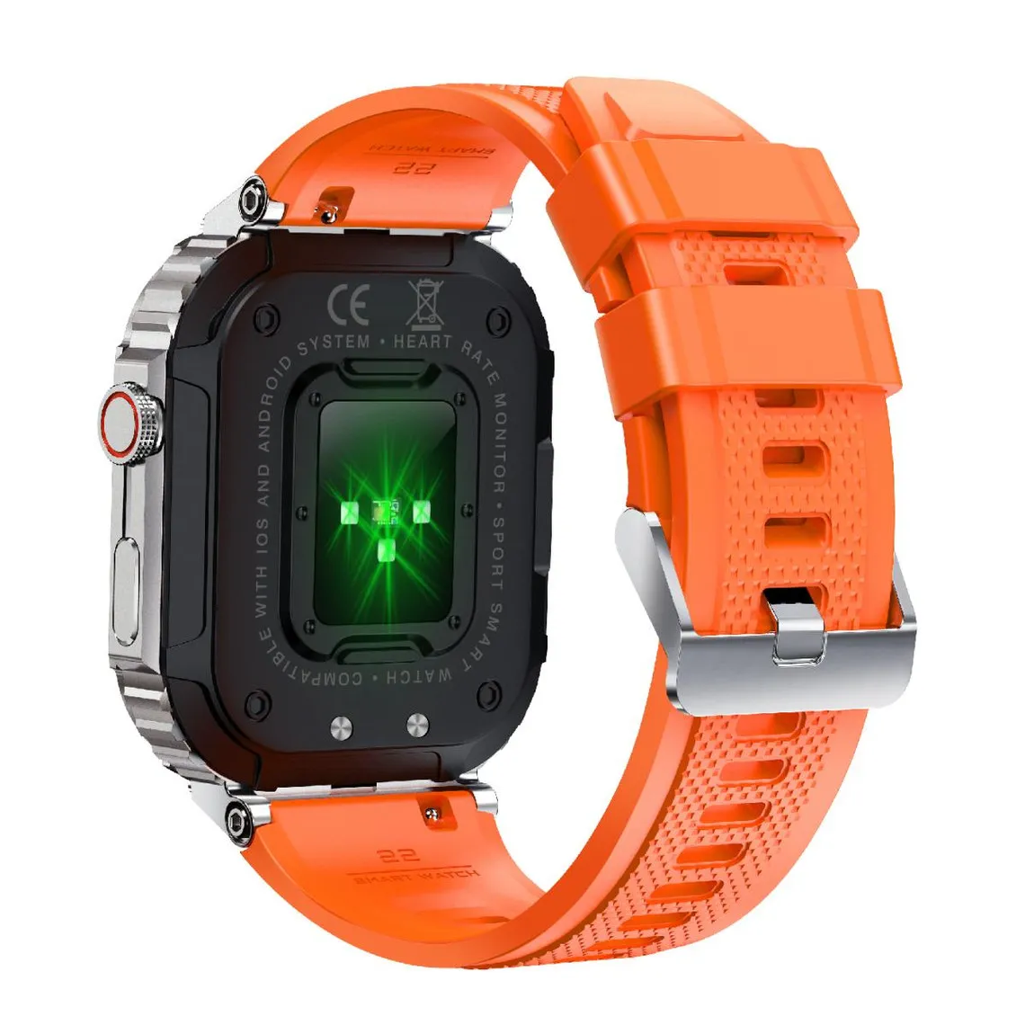 Montre connectée Mixte Smarty Challenge -  SW066B Bracelet Silicone Orange | 3 Suisses