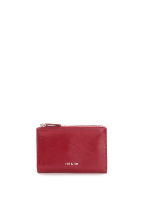 NAT & NIN  Porte-monnaie Sandy en cuir  - Rouge