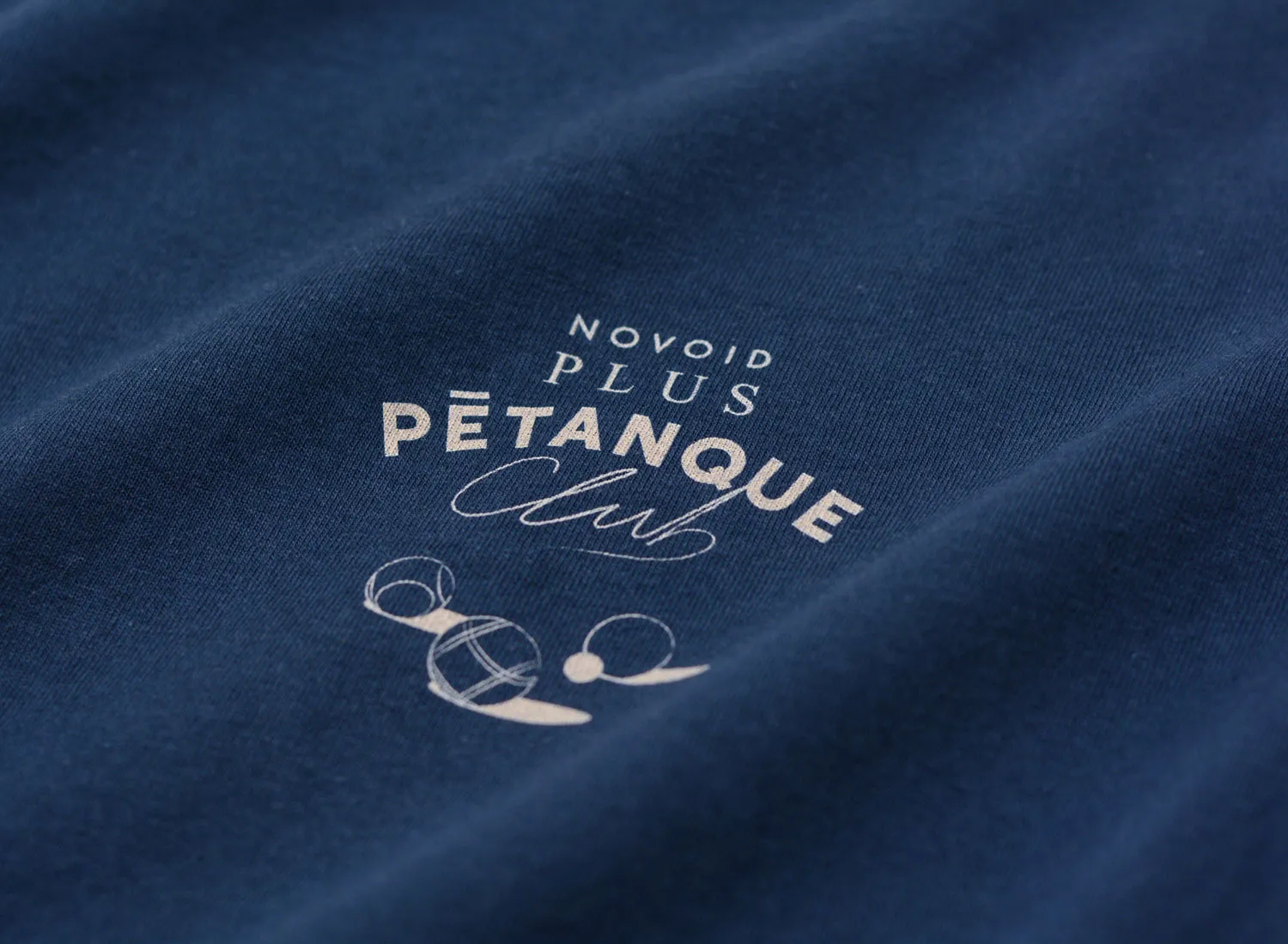 Novoid Plus Petanque Club Tee Dusk Blue