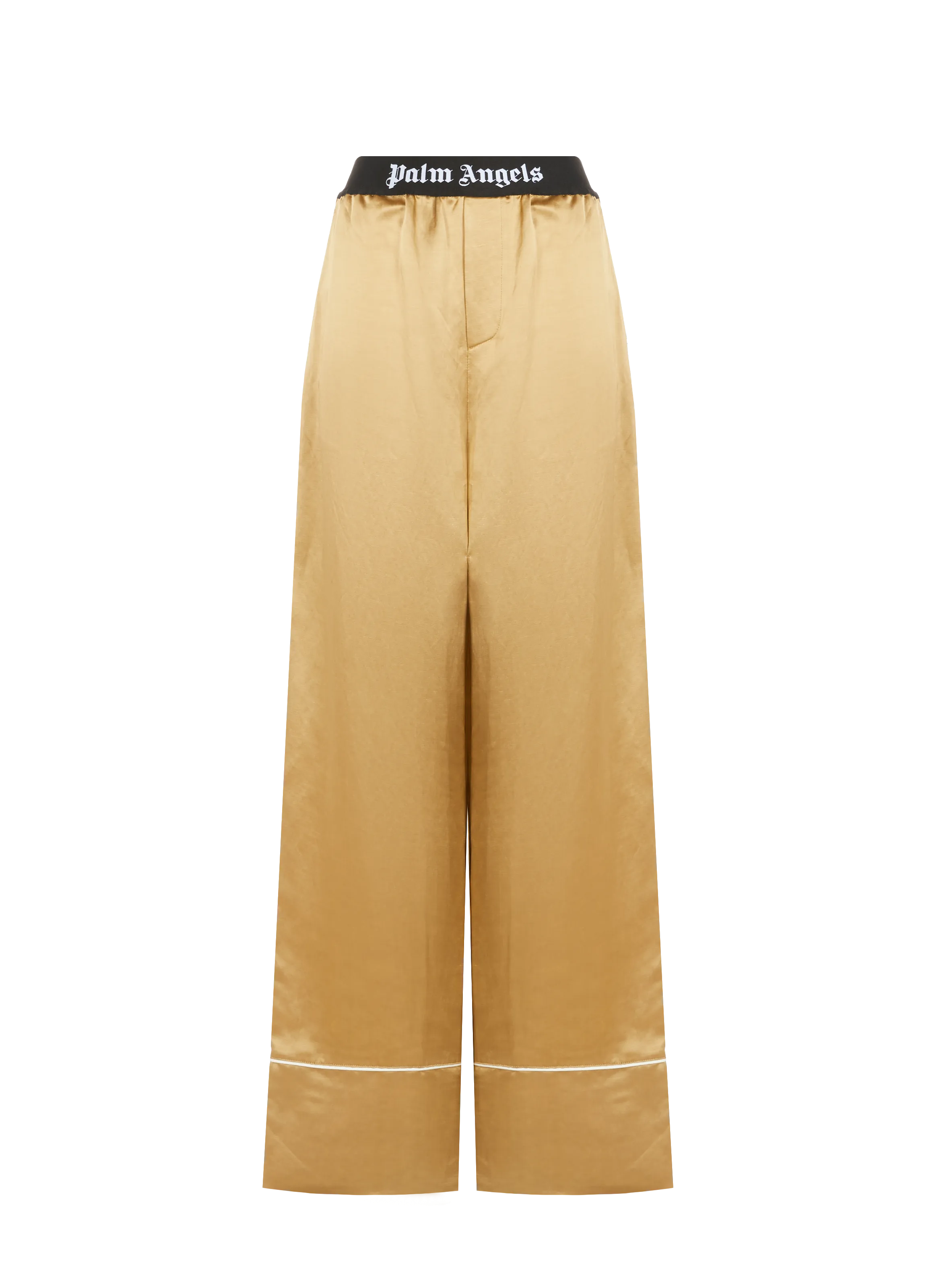 PALM ANGELS  Pantalon fluide satiné - Beige