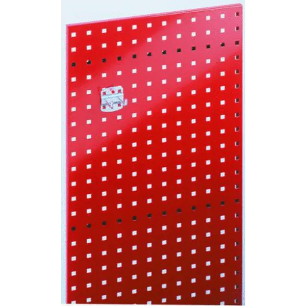 Panneau perforé rouge signalisation RAL3020 L500xH.450 mm