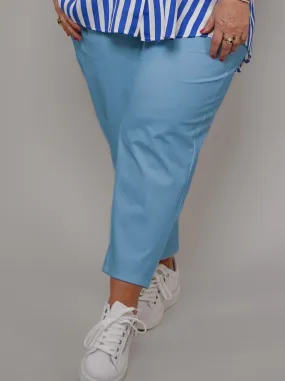 Pantalon bleu taille élastique - 1950