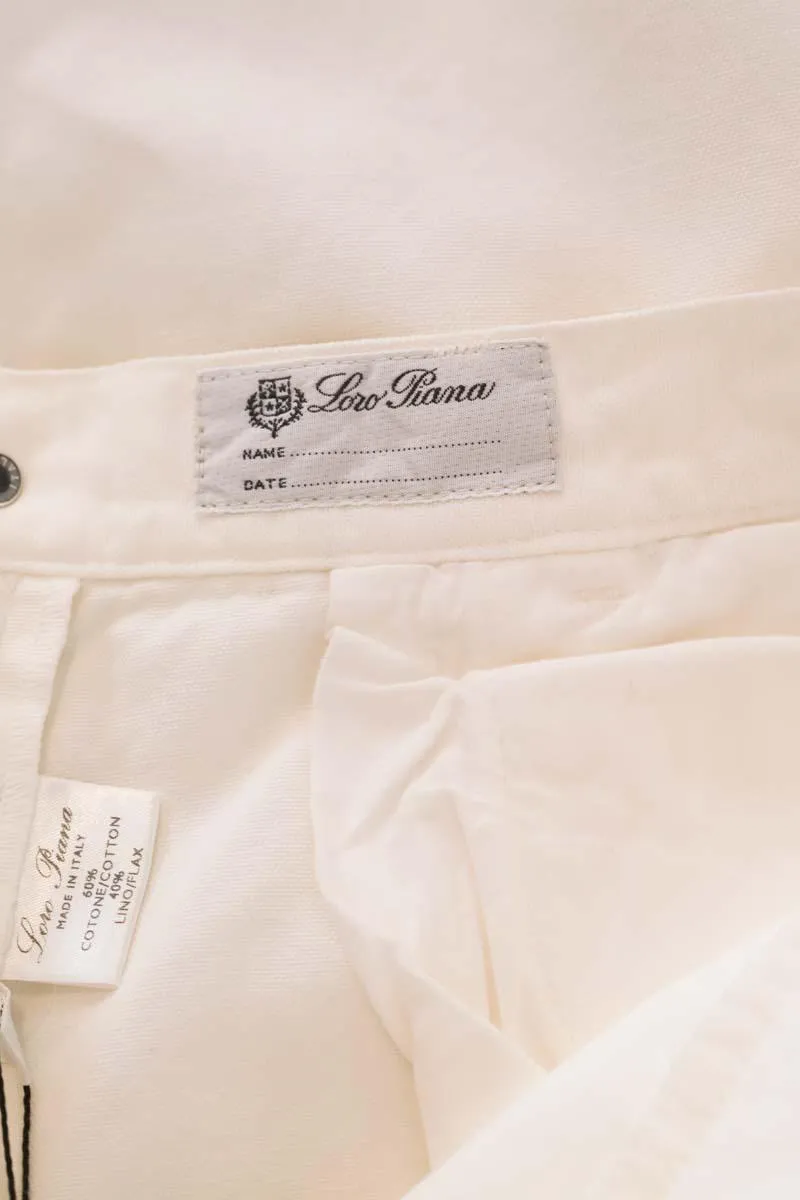 Pantalon droit en coton