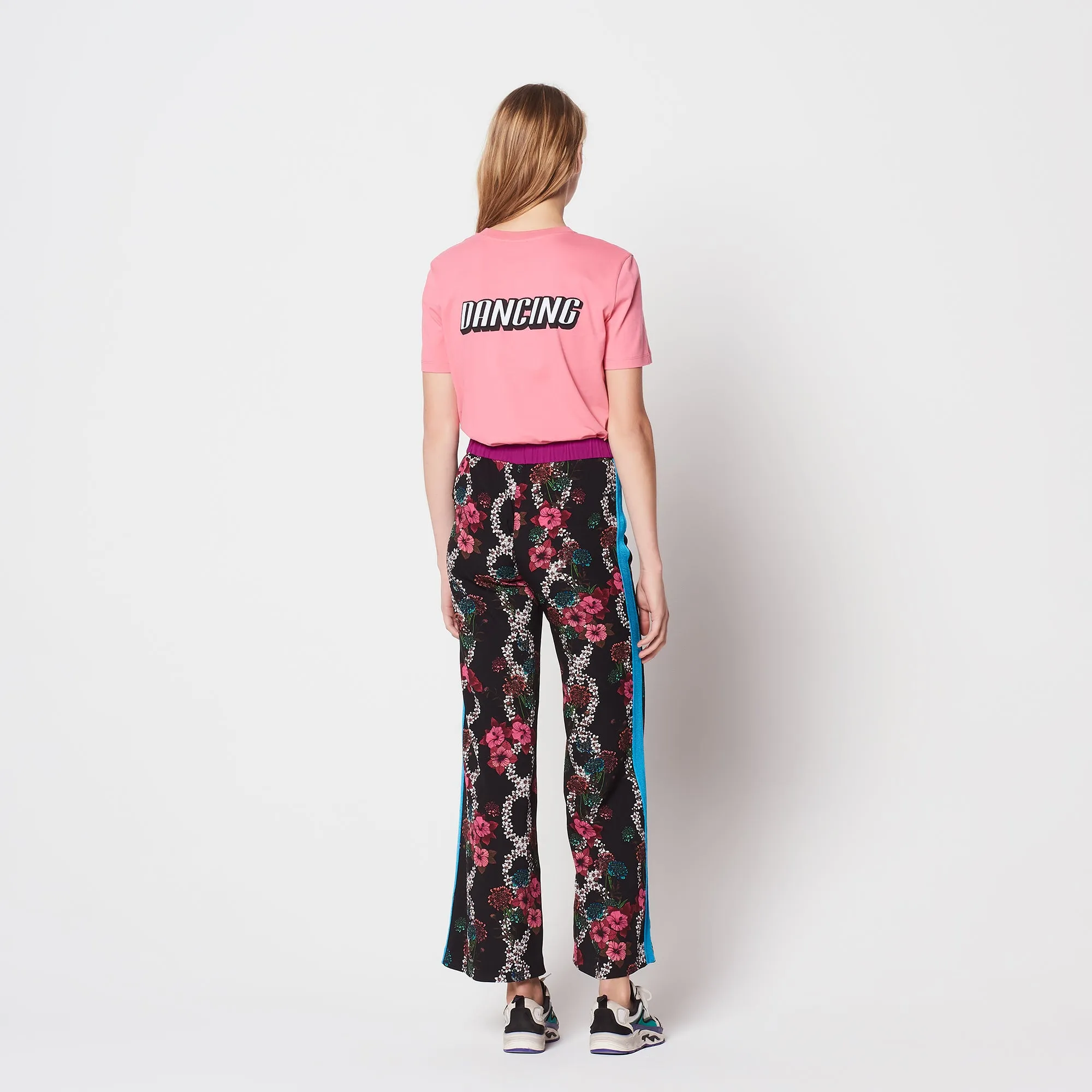 Pantalon fluide imprimé fleuri all over
