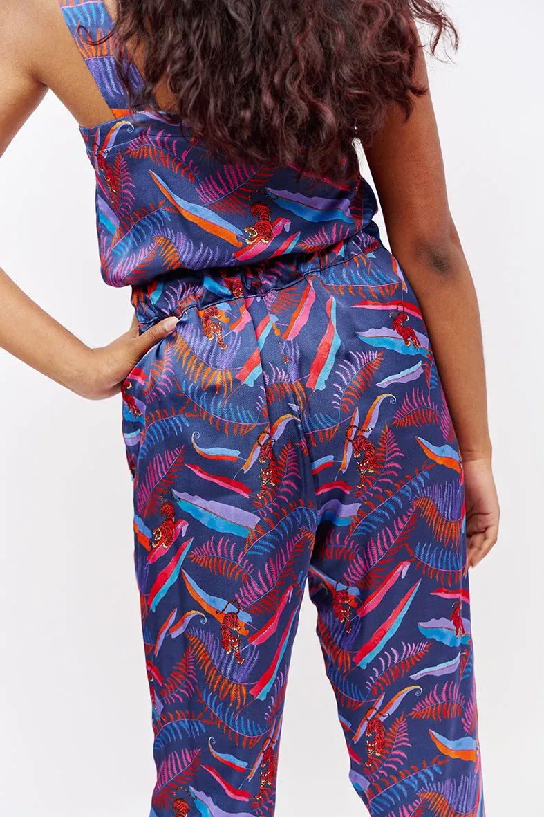 Pantalon fluide motif animalier Summer Tigre