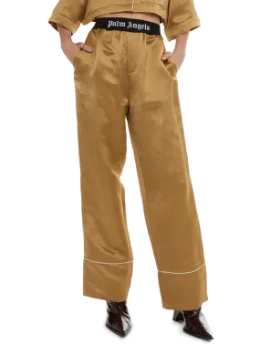 PANTALON FLUIDE SATINé - PALM ANGELS pour FEMME | Printemps