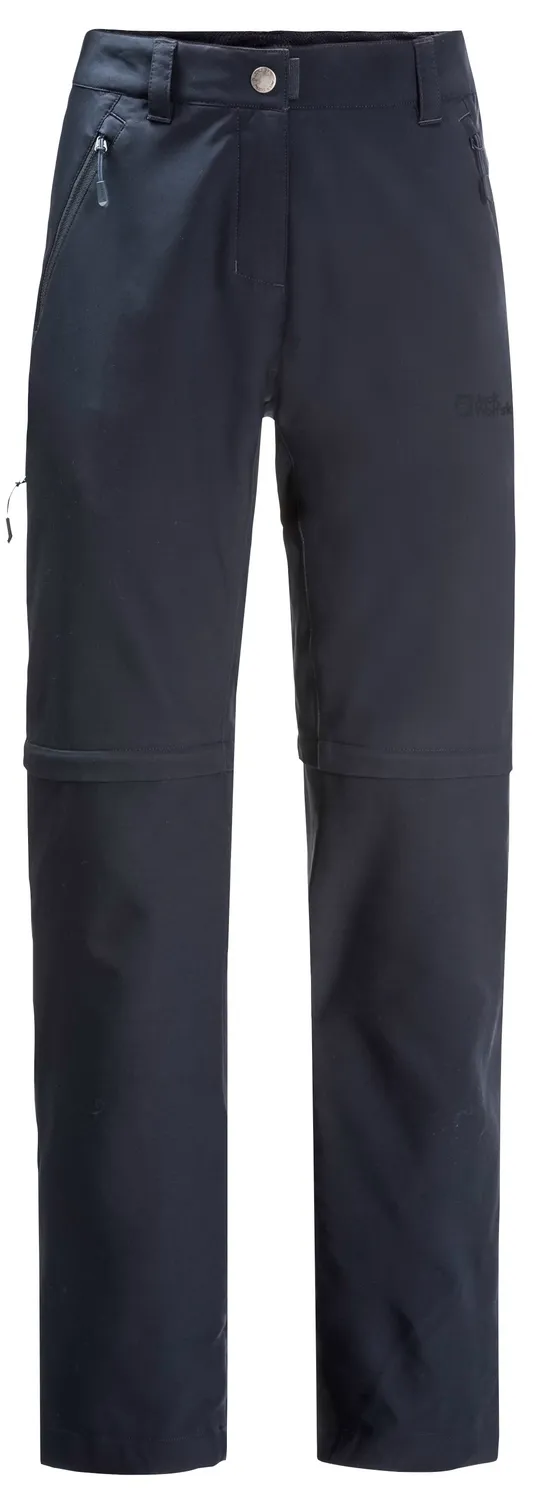 Pantalon Jack Wolfskin Femme Active Track Zip Off Night Blue